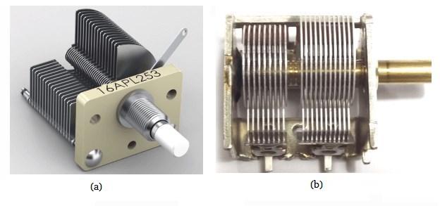 air single-connected variable capacitors and air double-connected variable capacitors